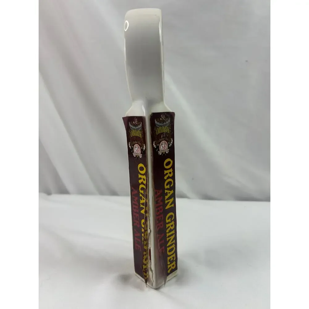 Mankato Brewery Organ Grinder Amber Ale Ceramic Beer Tap Handle Minnesota